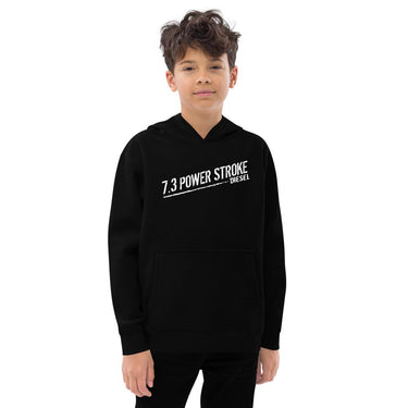 7.3 Power Stroke Hoodie Sweatshirt KIDS SIZES-In-Black-From Aggressive Thread